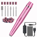 MelodySusie Electric Nail Drill, Portable Electric Nail Drill Machine for Acrylic Gel Nails, Professional Efile E File Manicure Pedicure Polishing Shape Tools, Pink, Gifts for Women MelodySusie