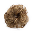 Messy Hair Bun Extensions Synthetic Updo Chignons Donut Elastic Bride Bun Ponytail Scrunchy Hairpiece Wig Accessory for Women 35g Ginger Brown Mix Golden Blonde-Medium Hairro