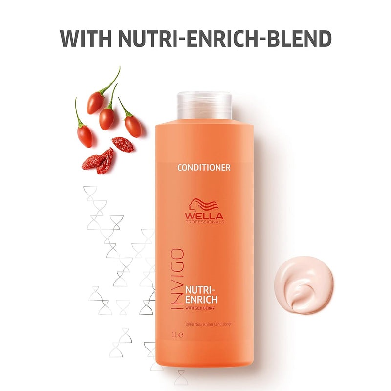 WELLA PROFESSIONALS Invigo Nutri-Enrich Conditioner| Deep Nourishing & Moisturizing Conditioner| For Dry & Damaged Hair| 33.8 Fl Oz Infinity Warehouse