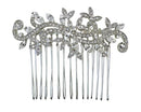 Faship Gorgeous Clear Crystal Floral Hair Comb Faship