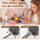 Colima 2025 Upgrade 55psi Airbrush Kit - Double Action Airbrush & Mini Compressor with Accessories - for Painting, Makeup, Models, Nail Art - Beginners & Professionals Infinity Warehouse