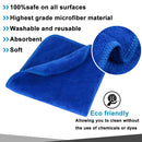 SINLAND Microfiber Facial Cloths Fast Drying Washcloth Absorbent Face Wash Cloth Soft Makeup Remover Cloths 12inch x 12inch SINLAND