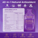 Liposomal Glutathione Supplement – 500mg Glutathione with PQQ, CoQ10 & Vitamin C – High Absorption Antioxidant for Immune & Energy Support – Grape Flavor, 30 Pouch Infinity Warehouse