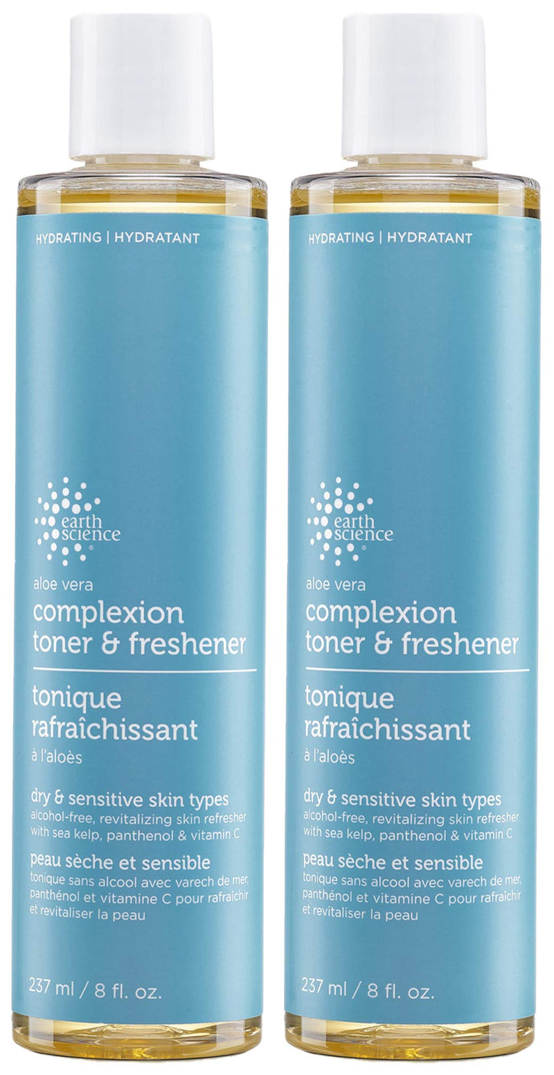 EARTH SCIENCE - Aloe Vera Complexion Toner & Freshener, 2 Pack (8 fl. oz.) Earth Science