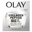 Olay Collagen Peptide MAX Face Moisturizer, Firm - Plump - Hydrate, Fragrance Free Cream with Vitamin B3, 1.7 oz - Infinity Warehouse