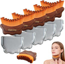 New Lymphatic Contour Face Brush - Facial Sculpting & Anti-Puffiness Tool | Ultra Soft Dry Brush for Jawline Massage & Lymphatic Drainage | Ergonomic Design (Brown, 3pc) Infinity Warehouse