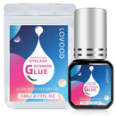 Eyelash Extension Glue by LOVOOD - Extra Strong Eyelash Glue 5ml 1-2 Sec Drying Time Retention - 7 Weeks Maximum Bonding Professional Use Only Black Adhesive Semi - Permanent Extensions LOVOOD