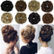 OKHOTY 2PCS Messy Bun Hair Piece Thick Updo Scrunchies Hair Extensions Ponytail Hair Accessories Ash Blonde(Light Brown Mix Ash Blonde) OKHOTY