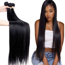 FDX Straight Human Hair Bundles 16 18 20 Inch Brazilian Virgin 100% 10A Unprocessed Straight Hair Bundles Human Hair Bundles Weave Extensions Natural Color 16 18 20 Inch FDX Store