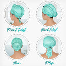 Microfiber Hair Towel Wrap with Wet & Dry Detangling Brush – Fast Drying Anti-Frizz Hair Drying Turban for Curly, Wavy and Straight Hair – Gentle Absorbent Hair Care for Women, Girls and Kids Infinity Warehouse