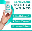 Women's Balance Hair Growth Supplements, Ages 45 and Up, Customer Proven for Visibly Thicker Hair and Scalp Coverage, Soy-Free, Made with 26 Ingredients Including Beta Carotenes - 2 Month Supply Infinity Warehouse