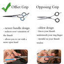 Hair Cutting Scissors Shears Professional Barber ULG 6.5 inch Hairdressing Regular Scissor Salon Razor Edge Hair Cutting Shear Japanese Stainless Steel with Detachable Finger Inserts ULG