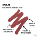 Urban Decay 24/7 Glide-On Lip Pencil - Waterproof & Longwearing Lip Liner - Smooth, Creamy & Moisturizing Formula with Vitamin E - Prevents Lipstick from Feathering – Rush (Pink-Mauve), 0.04 Oz URBAN DECAY