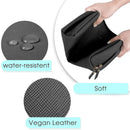 Large Vegan Leather Makeup Bag for Purse Travel Makeup Pouch Mini Cosmetic Bag for Women Girls Narwey Store