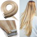 20 Inch Tape in Hair Extensions Remy Human Hair Highlight 100g 40pcs