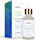 Kojic Acid Serum with Arbutin for Face and Body - Best Natural and Gentle Treatment for Skin Discoloration for All Skin Types, 1oz. Evagloss