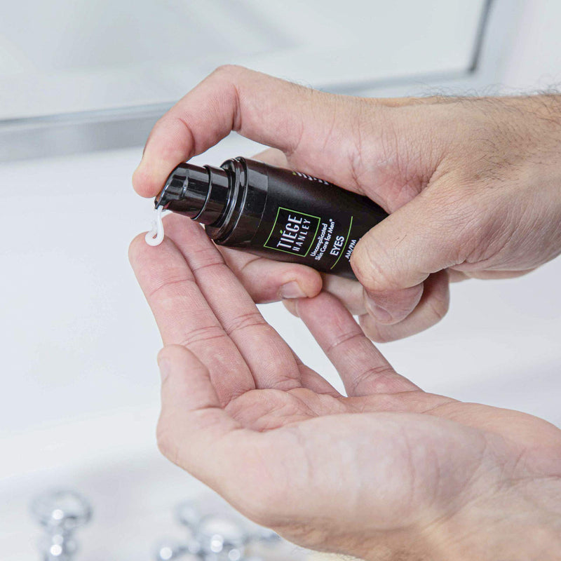 Tiege Hanley Eye Cream for Men (EYES) | Morning and Night | Caffeine to Fight Dark Circles and Wrinkles like a Ninja | Fragrance Free for Sensitive Skin | 0.5 Ounces Tiege Hanley