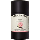 Each & Every Natural Aluminum-Free Deodorant for Sensitive Skin with Essential Oils, Plant-Based Packaging, Rose & Vanilla, 2.5 Oz. Each & Every