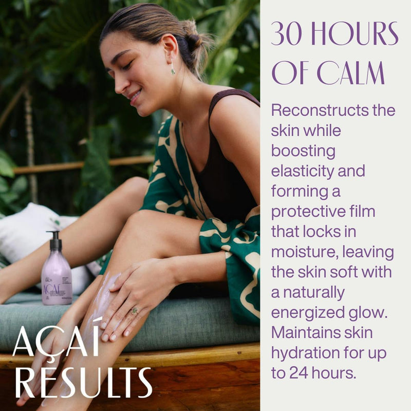 natura - Ekos Açaí Revitalizing Body Lotion Refill - Vegan Skin Care - 24 Hours of Soft Skin - Improves Skin Elasticity - Acai Oil - Brazilian Beauty Secrets - Body Care - 13.5 fl oz (400ml) Infinity Warehouse