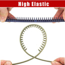 Yeshan Plastic Teeth headbands for Women Multicolors Non-slip Tooth Comb Headbands Hair Hoops Soft Hair Accessories,Pack of 6 Yeshan