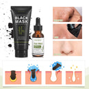 Blackhead Peel Off Face Mask, SHVYOG 3-in-1 Blackhead Remover Mask with Brush & Tea Tree Serum, Charcoal Face Mask for Deep Cleansing Blackheads, Dirts, Pores, Oil(100g+30ml) SHVYOG