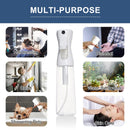 SEERESS Continuous Mist Spray Bottle 10oz/300ml/Clear, Hair Sprayer Water Bottle, Empty Spray Bottle with Ultra Fine Mist for Hair Styling, Plants, Cleaning, Misting & Skin Care, BPA Free, Pack of 3 SEERESS