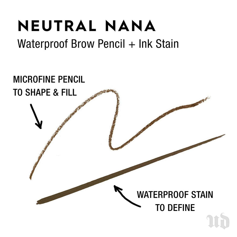 Urban Decay Brow Blade, Neutral Nana - Waterproof Eyebrow Pencil & Ink Stain - Brow Tint with the Precision & Definition of Microblading URBAN DECAY Store