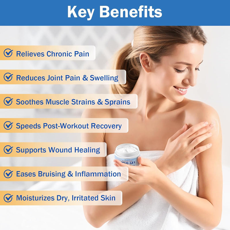 DMSO Gel with Aloe Vera - DMSO Pharmaceutical Grade - Dimethyl Sulfoxide Cream 4 Oz - DMSO for Pain - High Purity & Low Odor Infinity Warehouse
