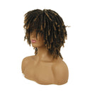 Dreadlock Synthetic Braiding Short Wigs for Black Women Crochet Twist Braids Wigs Afro Curly Synthetic Hair Braiding Wig African Hairstyle (M1B/27) Magibrunette