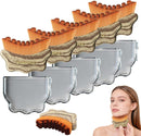 New Lymphatic Contour Face Brush - Facial Sculpting & Anti-Puffiness Tool | Ultra Soft Dry Brush for Jawline Massage & Lymphatic Drainage | Ergonomic Design (Brown, 3pc) Infinity Warehouse