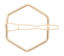L. Erickson Metal Hexagon Tige Boule Barrette - Gold L. Erickson