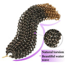 Passion Twist Bohemian Hair for Water Wave Braid Hair 18inch Ombre Long Bohemian Braids for Water Wave Crochet Braids Twist Synthetic Hair Extensions 7Packs Crochet Passion Twist Hair for Black Women Beauty Queen Store