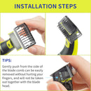 Guide Comb Body Skin For Philips OneBlade & One Blade Pro Qp2520 Qp2530 Qp2620 Qp2630 Qp6510 Qp6520 Face Hair Clippers Beard Trimmer Replacement Pack Kit Yinke