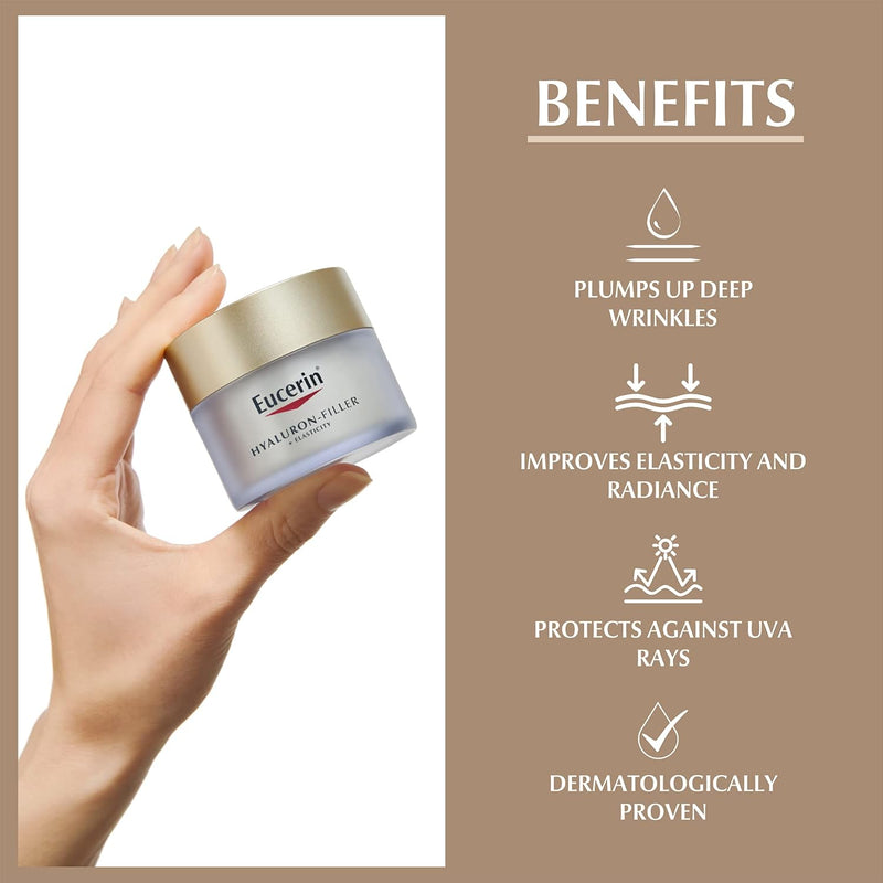 Eucerin Hyaluronic Acid Night Cream 50ml - Anti-Aging Moisturizer for Mature Skin Infinity Warehouse
