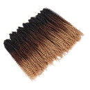 7 Packs Passion Twist Hair 22 Inch Water Wave Synthetic Braids for Passion Twist Crochet Braiding Hair Goddess Locs Long Bohemian Curl Hair Extensions (22Strands/Pack, T1B/30/27