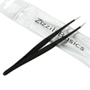Ingrown Hair Tweezers by Zizzili Basics - Surgical Grade Stainless Steel Fine Pointed Tweezers - Precision Aligned Tips for Splinter, Eyebrow & Facial Hair Removal - with Bonus Tip Guard & Carry Pouch Zizzili Basics