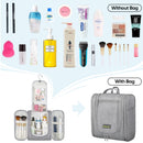BALEINE Toiletry Bag for Women and Men, Water-Resistance Cosmetic Bags Makeup Organizer for Toiletries with Hanging Hook (Large, Gray) BALEINE