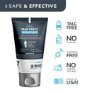 Super Fresh Man Parts | Ball Deodorant for Men - Powder Protection | Prevent Sticky, Itchy, Smelly Balls | Lotion-to-Powder Hygiene Cream | Talc-Free Jock Itch Prevention, No Mess, Quick-Dry Formula | 4 fl oz Tube SweatBlock