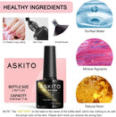 ASKITO Gel Nail Polish Set Nude Light Pink Brown Gel Polish Kit Soak Off UV LED Gel Polish Set Nail Art Gel Manicure Kit, 0.24 Fl Oz ASKITO Store
