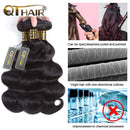 QTHAIR 12A Brazilian Body Wave Human Hair(20" 20" 20",300g,Natural Black) 100% Unprocessed Brazilian Virgin Hair for Black Women QTHAIR