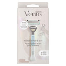 Gillette Venus Intimate Grooming Razors for Women, 1 Venus Razor Bikini Trimmer, 2 Razor Blade Refills, Pink Gillette Venus