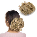 Combs Clip in Bun Claw Jaw on Updo Hairpiece Extensions Wavy Donut Chignons Wrap Around Scrunchy-ash blonde Benehair