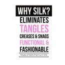 Hair Luxe Premium Mulberry Silk Scrunchies (3 Black, 3) Hair Luxe