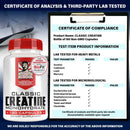 Old School Labs 5000mg Creatine Monohydrate Capsules With BioFit™ (Max Strength) Supports Muscle Growth & Recovery, Performance, Cognitive Health - Creatine Pills for Men & Women, Made in USA 180 Caps Infinity Warehouse