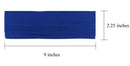Styla Hair 10 Pack Stretch Headbands Non-Slip Head Wraps Great for Sports, Yoga, Pilates, Running, Gym, Workouts, Baseball, Casual Wear, Gifts & more! Blue Styla Hair