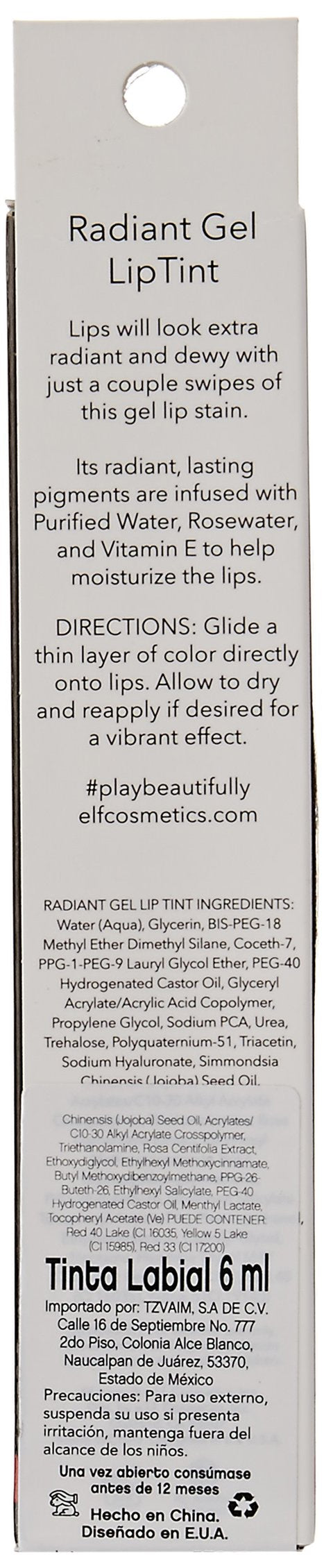 Elf Cosmetics Aqua Beauty Liquid Gel Lip Stain 57040, Rouge Radiance, 0.6 Ounce e.l.f.