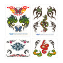 Tribal Tattoos Assortment ~ 2 Bags ~ 100 Assorted Designs Savvi