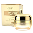 AZURE 24K Gold & Collagen Firming Day Cream - Moisturizing, Illuminating & Lifting | Reduces Wrinkles & Fine Lines | Anti Aging & Toning | Made in Korea - 50mL Azure Kosmetics Store