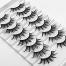 DYSILK 8 Pairs 5D Eyelashes Faux Mink Eyelashes Dramatic Look False Eyelashes Pack Fluffy Extended Fake Eyelashes Long Reusable Soft Lashes Thick Handmade Eyelashes No Glue DYSILK