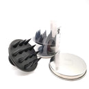 (2 Pack) Hair Shampoo Brush Head Scalp Massager Scrubber, Mold-free One-piece Solid Silicone, for Healthy Hair Growth Dry Scalp Dandruff, Adults Children Thick/thin Hair or Dogs Cats, WAKISAKI (Black) WAKISAKI